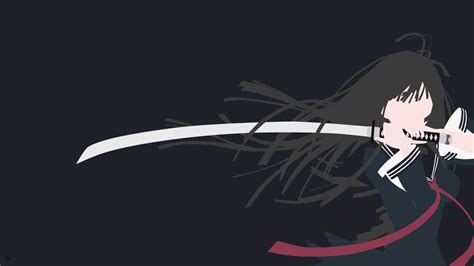 🔥 Download Kisara Tendo Black Bullet Minimalist Wallpaper By ...