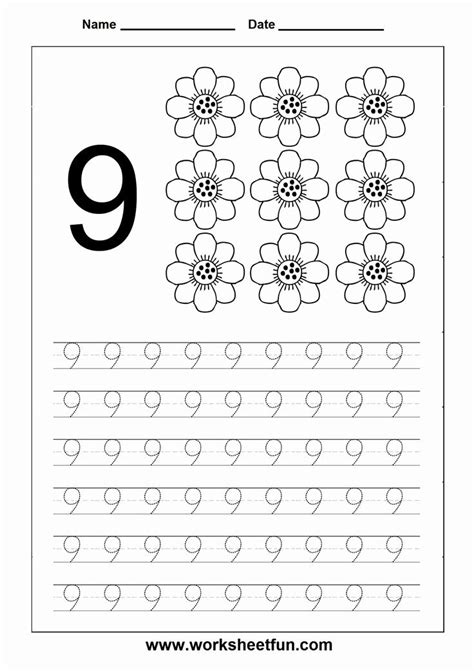 Worksheet for Preschool Numbers | Numbers preschool, Numbers ...