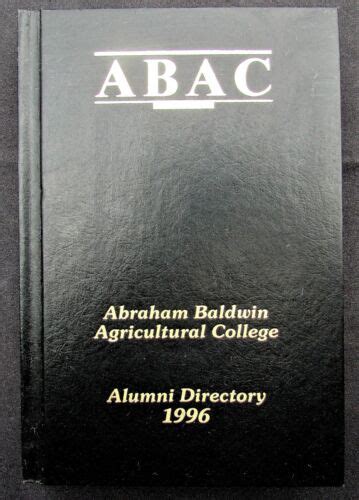 1996 Abraham Baldwin Agricultural College Alumni Directory - ABAC ...