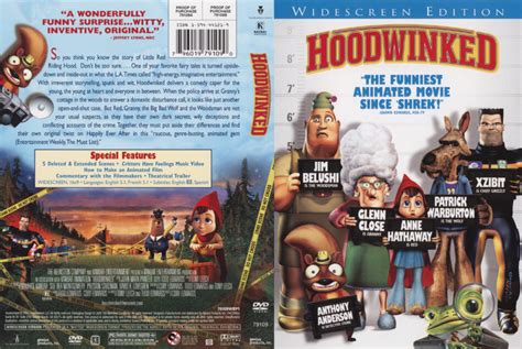 Hoodwinked (2005) WS R1 - Cartoon DVD - CD Label, DVD Cover, Front Cover