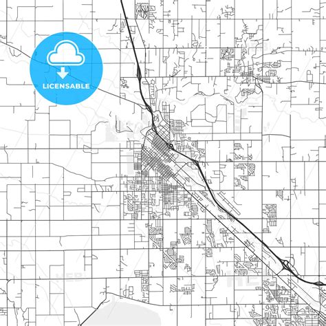 Caldwell, Idaho - Area Map - Light - HEBSTREITS