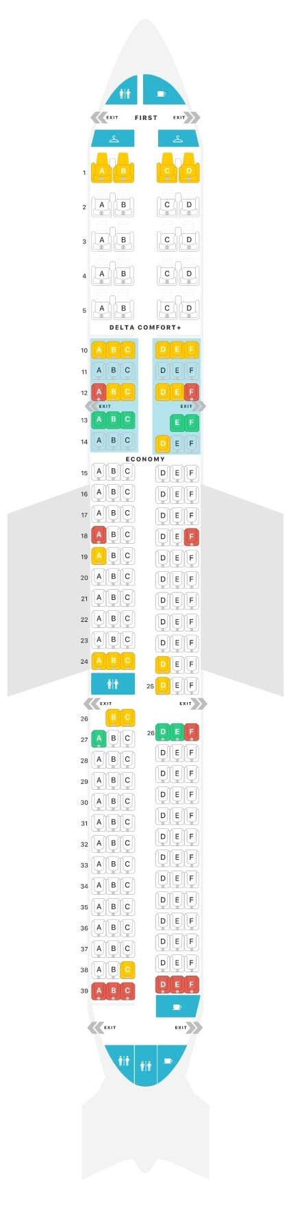 Delta Airlines Seating Chart Airbus A320 | Cabinets Matttroy