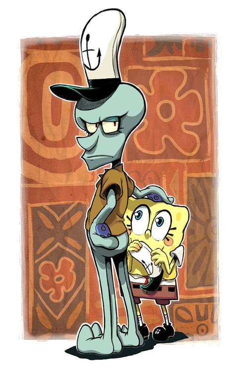 Squidward and Spongebob by Gashi-gashi on DeviantArt