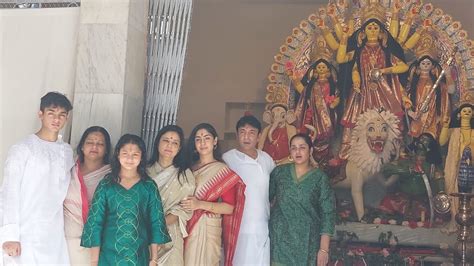 Mahua Moitra on Twitter: "Dashami puja at family puja in Mirzapur ...