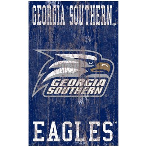 Georgia Southern Eagles 11'' x 19'' Heritage Distressed Logo Sign