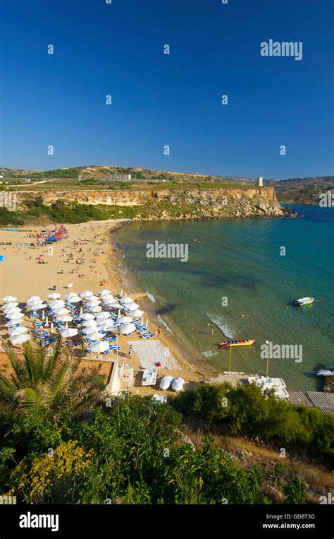 Golden Bay, Malta Stock Photo - Alamy