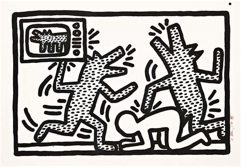 Keith Haring, Untitled (Plate 3), 1982, Lithograph (S)