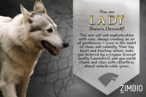 Which 'Game of Thrones' Direwolf Are You? | Dire wolf, Game of thrones ...