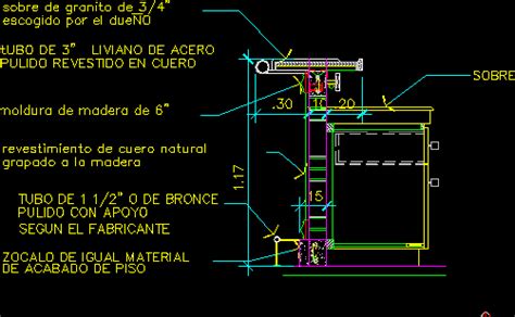 bar counter detail cad drawing - lighteningrod89