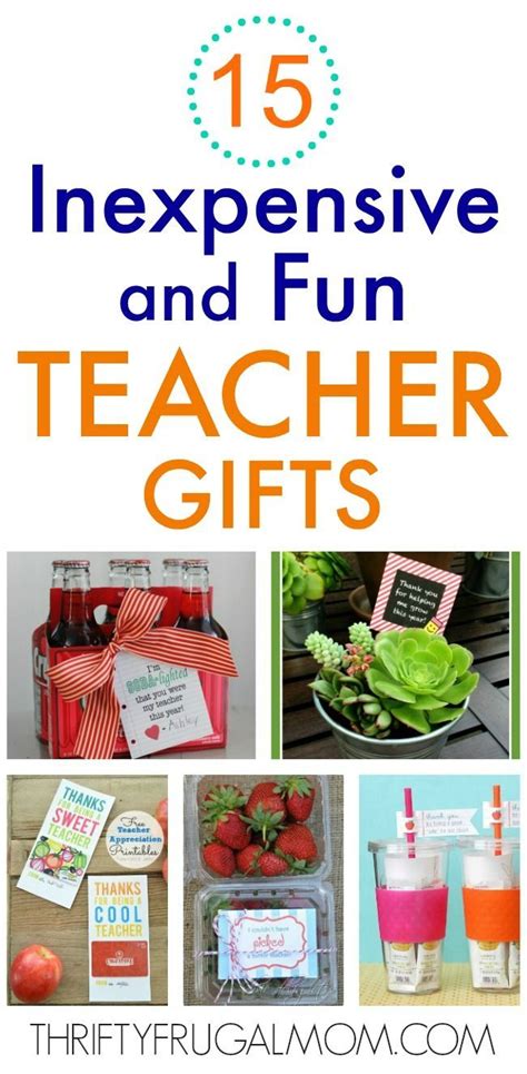 15 Inexpensive and Fun Teacher Gifts | Inexpensive teacher gifts, Easy ...