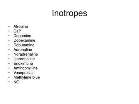 PPT - Inotropes in Cardiac Surgery PowerPoint Presentation, free ...