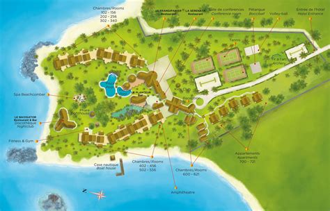 Beachcomber - Resort map | Canonnier Beachcomber Golf Resort & Spa ...