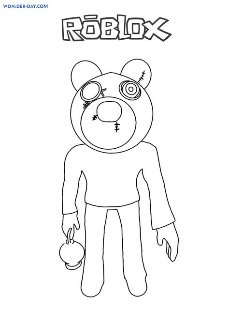 Free Printable Roblox Piggy Coloring Pages - Printable Templates