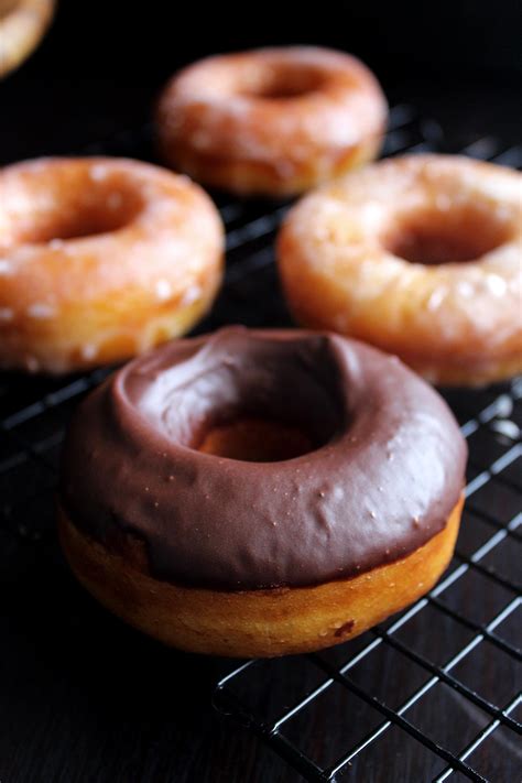 Chocolate Glazed Donuts & Cinnamon Sugar Donut Holes - wyldflour