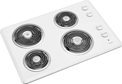 Customer Reviews: Whirlpool 30" Built-In Electric Cooktop White ...