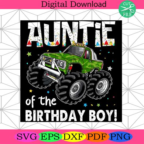 Auntie Of The Birthday Boy Svg Birthday Svg, Auntie Svg - SilkySVG