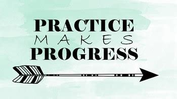 Practice Makes Progress Poster by I Make Pretty Things | TpT