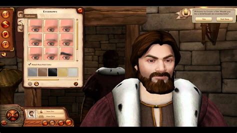 Sims Medieval Character Creation - YouTube