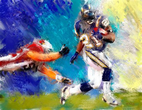 NFL Paintings - sports artist Mark Trubisky | Custom Sports Art