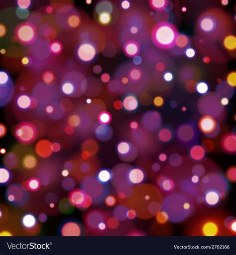 Abstract dark background with bokeh lights Vector Image