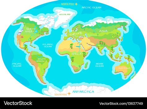 Map Of World With Names Of Continents – Interactive Map