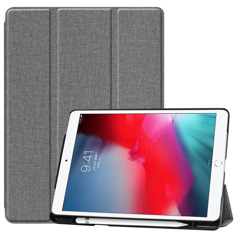 Allytech iPad 7th Generation Case with Pencil Holder, iPad 10.2 2019 ...