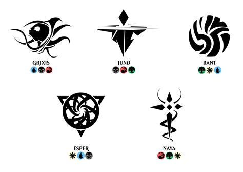 MTG Shard Symbols | Magic the gathering planeswalker, Mtg art, Dungeons ...