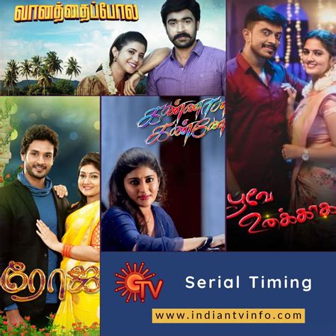 Sun TV Schedule , Tamil Television Serials With Star Cast