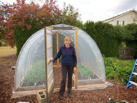 Learn how to build a simple hoop house (aka poly tunnel) for year-round ...