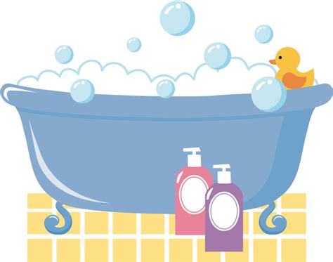 Bathtub With Bubbles Clipart - Png Download - Full Size Clipart ...