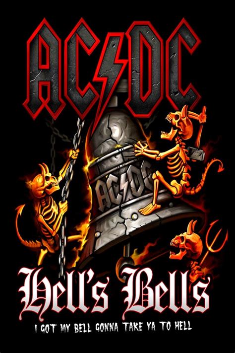 AC/DC hell's Bells Art Reproduction Free US | Etsy