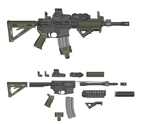 M4 Carbine Diagram