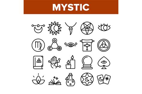 Mystic Symbol Tool Collection Icons Set Graphic by stockvectorwin ...