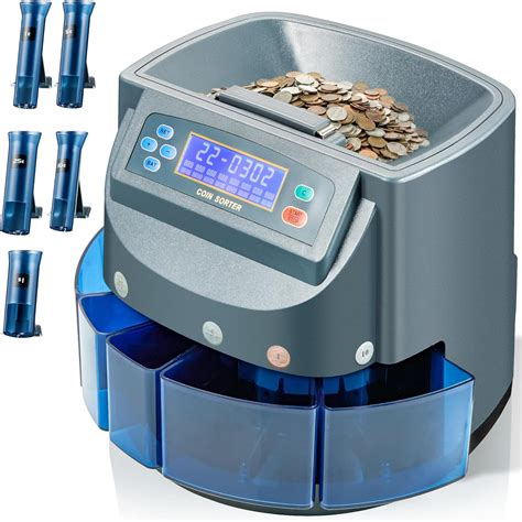 Amazon.com : Coin Counter Machine, Electric Coin Sorter Sort 270 Coins ...