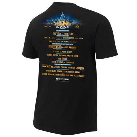 WWE WrestleMania 29 Event - Mens Authentic WWE T-Shirt – wrestlingshop.com