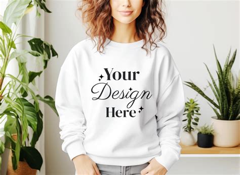 White Sweatshirt Mockup PSD Graphic by Mockup Designs · Creative Fabrica