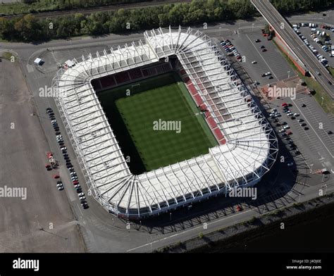 aerial view of Middlesbrough FC Riverside Stadium Stock Photo - Alamy