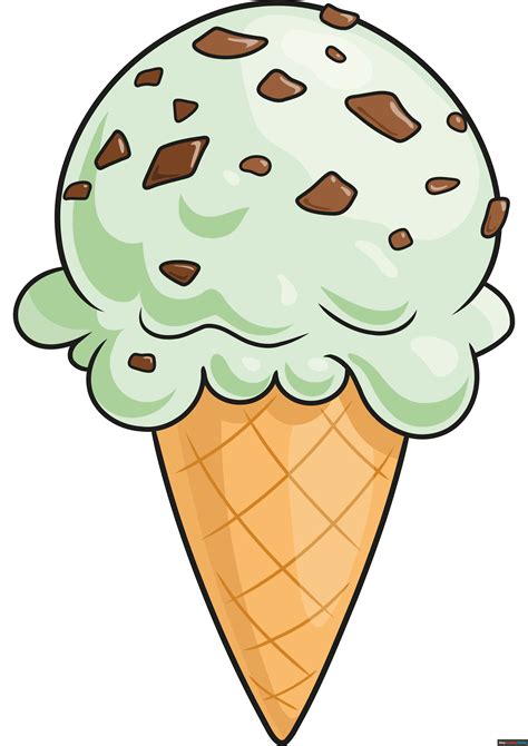 Ice Cream Cartoon Designs To Draw Art Designs Cartoons Png Kawaii | The ...