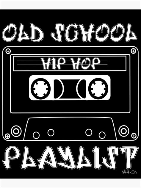 "Old School 90s Hip Hop Playlist Mixtape Cassette Graffiti" Poster by ...