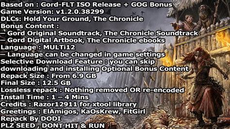 Gord: Deluxe Edition (v1.2.0.38299 + All DLCs + Bonus Content + MULTi12 ...