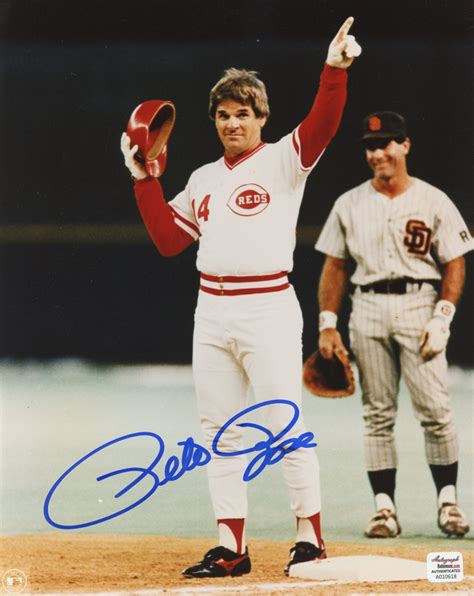 Pete Rose Signed Reds 8x10 Photo (Autograph Reference COA) | Pristine ...