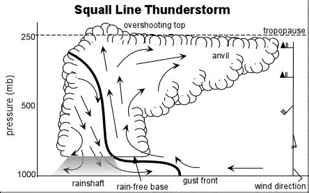 1: Features of a squall line. Image source: http://... | Download ...