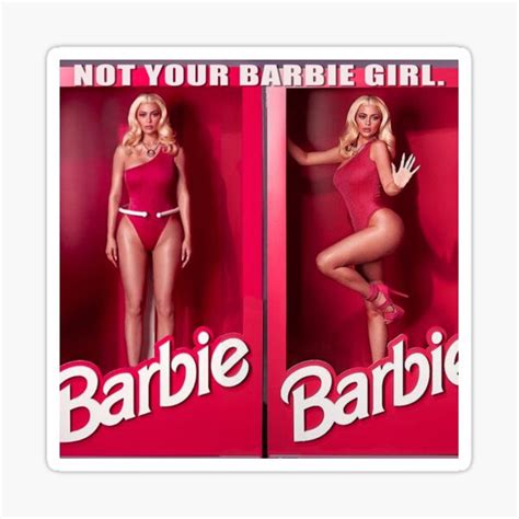 "not your barbie girl" Sticker by nicolekap29 | Redbubble