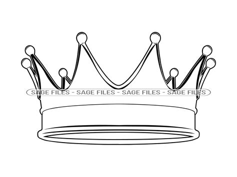 Crown Outline 7 SVG Crown Svg King Svg Queen Svg Princess - Etsy Singapore