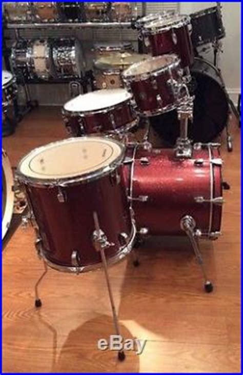 Ludwig QuestLove BreakBeats 6 Drum Set-LC175X025-Wine w. Bags and ...