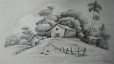 Simple Pencil Drawing Of Landscapes