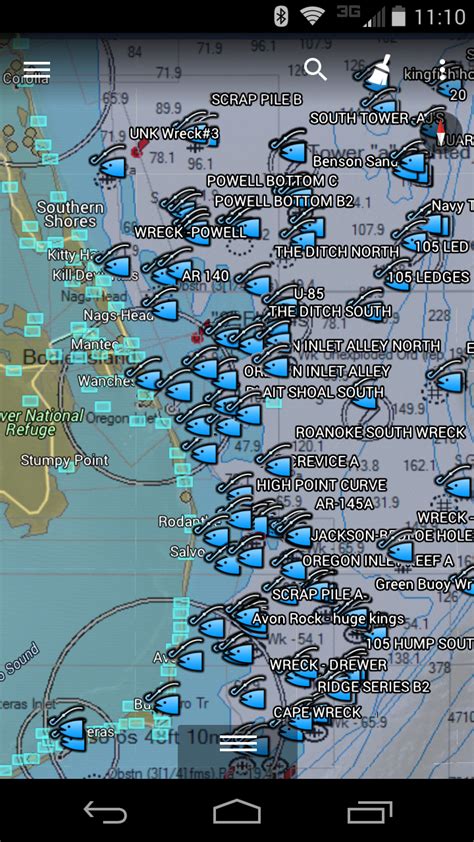 North Carolina Fishing Maps and Fishing Spots with GPS Coordinates