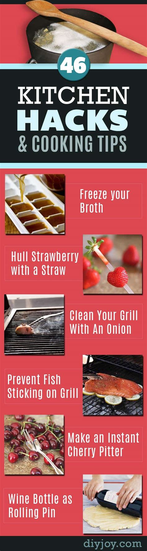 46 Cool Cooking Tips and DIY Kitchen Hacks