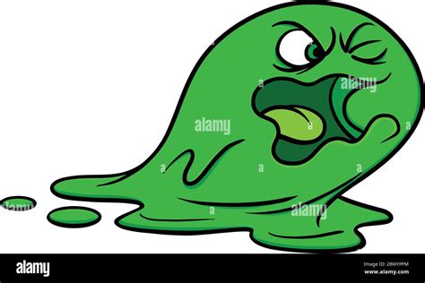 Booger Monster- A Cartoon Illustration of a Booger Monster Stock Vector ...