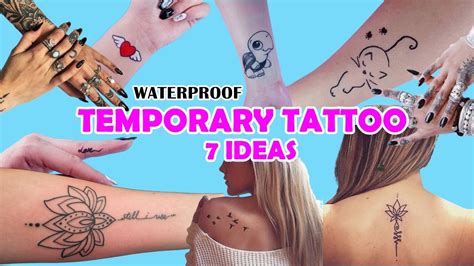 Diy Fake Tattoo With Eyeliner / Temporary Tattoos Diy Eyeliner / Finger ...